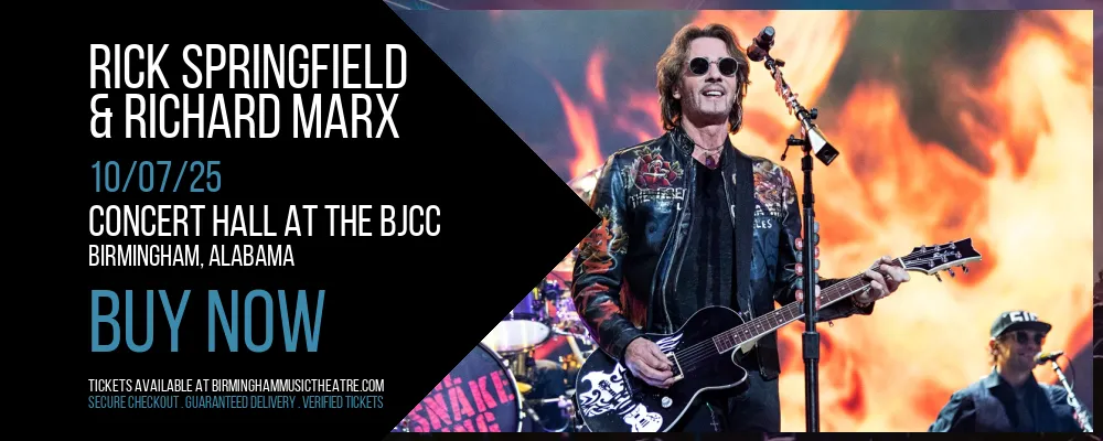 Rick Springfield & Richard Marx at Concert Hall at the BJCC
