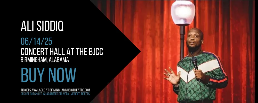 Ali Siddiq at Concert Hall at the BJCC